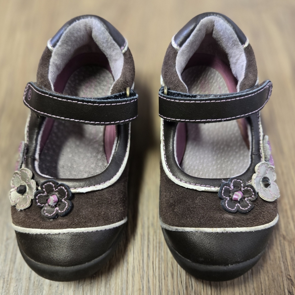 Kid's Stride Rite Brown & Black Shoes sz 7